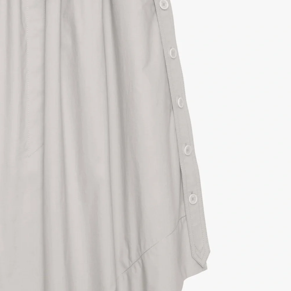 Zara SRPLS limited edition grey/ beige Drawstring Skirt